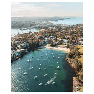 Little Manly Beach seascape photograph - unframed coastal Sydney wall art
