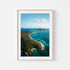 Lizard Island tropical coastal landscape in oak frame - Queensland beach wall art