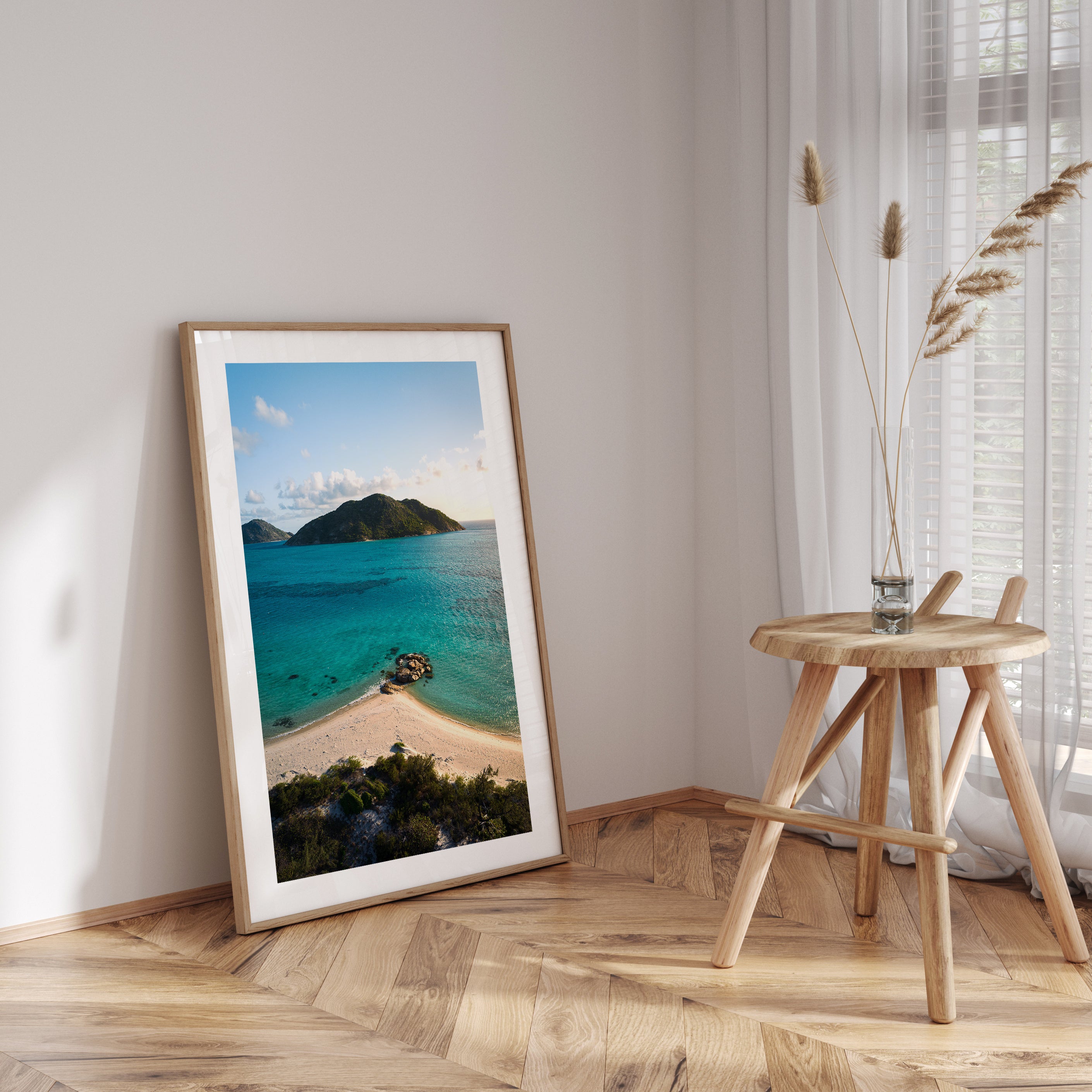 Lumis Reef underwater seascape - unframed marine life wall art for coastal homes