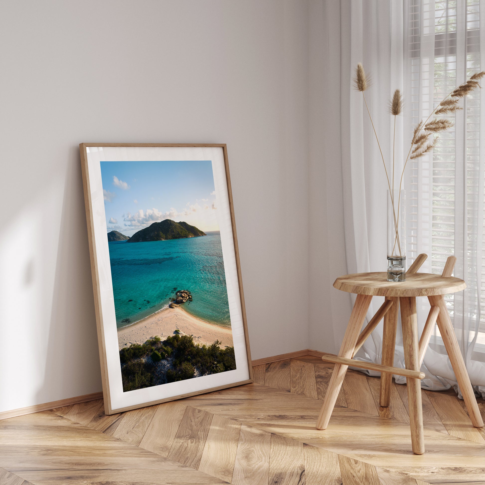 Lumis Reef underwater seascape - unframed marine life wall art for coastal homes