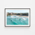 Manly Beach seascape in black frame - Australian coastal photography wall art