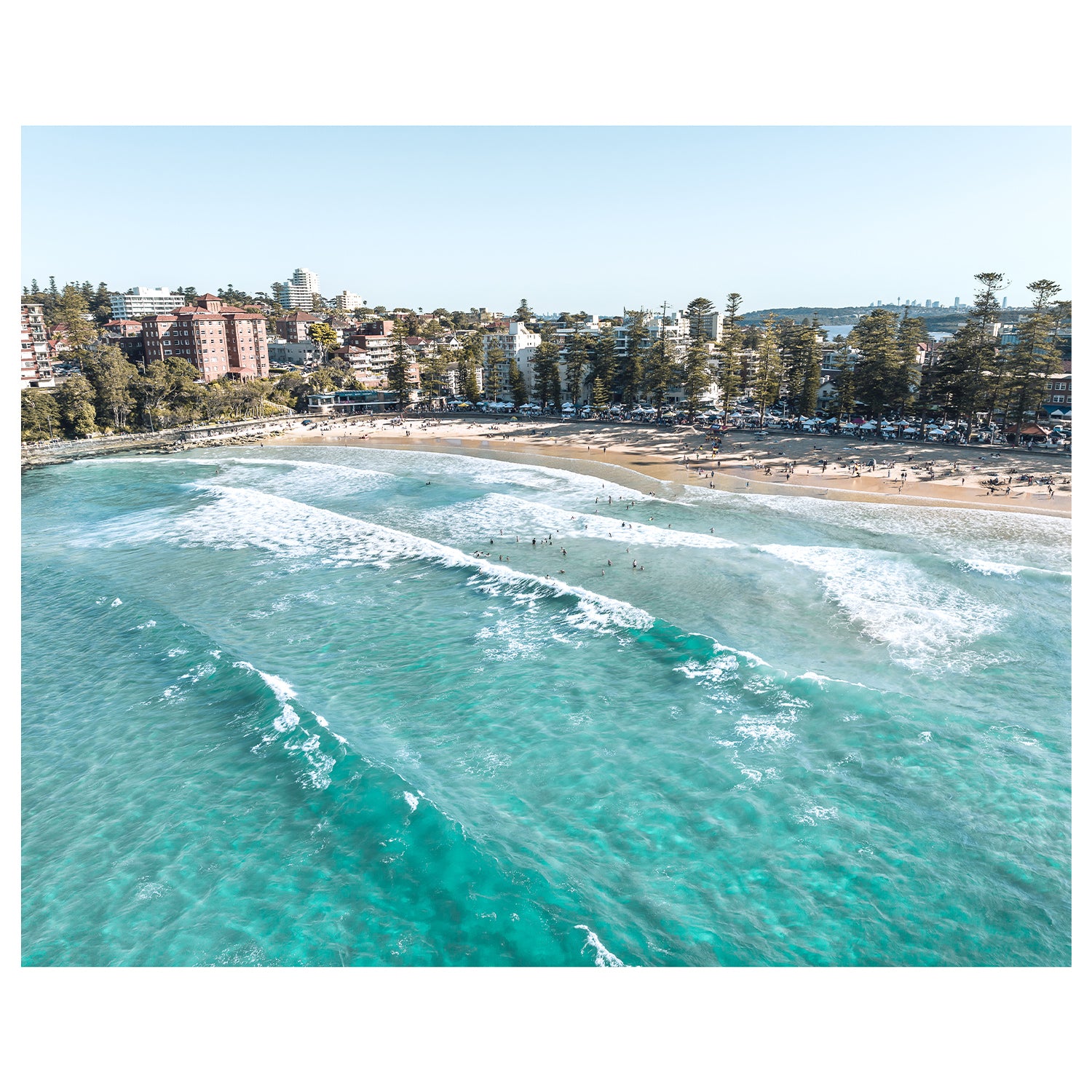 Manly Beach seascape unframed photograph - coastal wall art for modern Australian homes