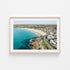 Maroubra beach landscape in oak frame - coastal photography wall art