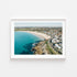 Maroubra coastal landscape in white frame - Sydney beach photography wall art
