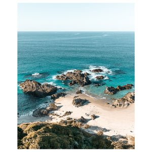 Mermaid Pass coastal rocks seascape - unframed fine art print for coastal homes