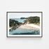 Mid-Coast scenic seascape in black frame - coastal landscape wall art for modern homes