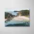 Mid-Coast seascape in white frame - tranquil coastal photography wall art for modern homes