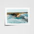 Narrabeen ocean swell seascape in white frame - coastal photography wall art