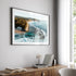 Narrabeen to Turimetta aerial seascape in black frame - coastal landscape photography