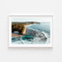 Narrabeen to Turimetta coastal seascape in white frame - Sydney beach photography wall art
