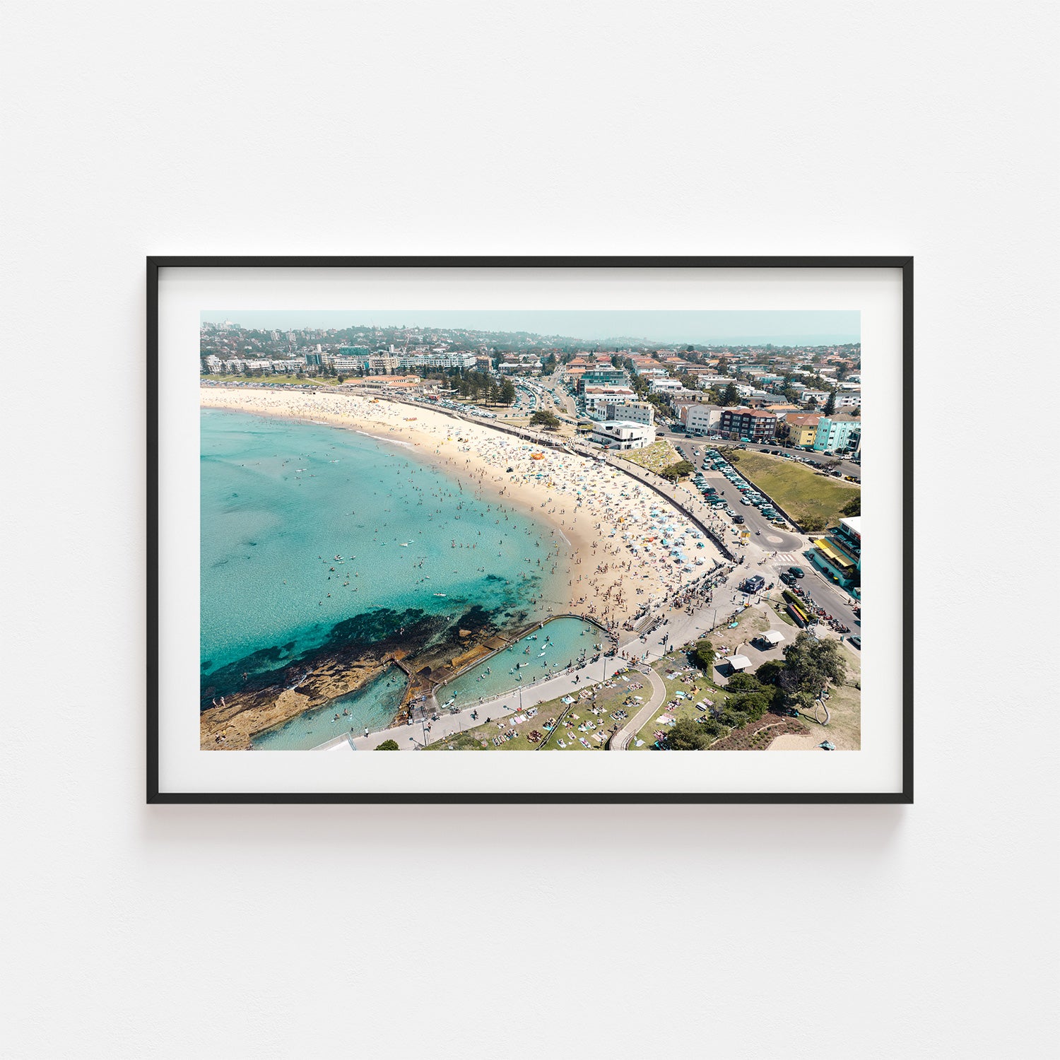 North Bondi Crowd Art Print