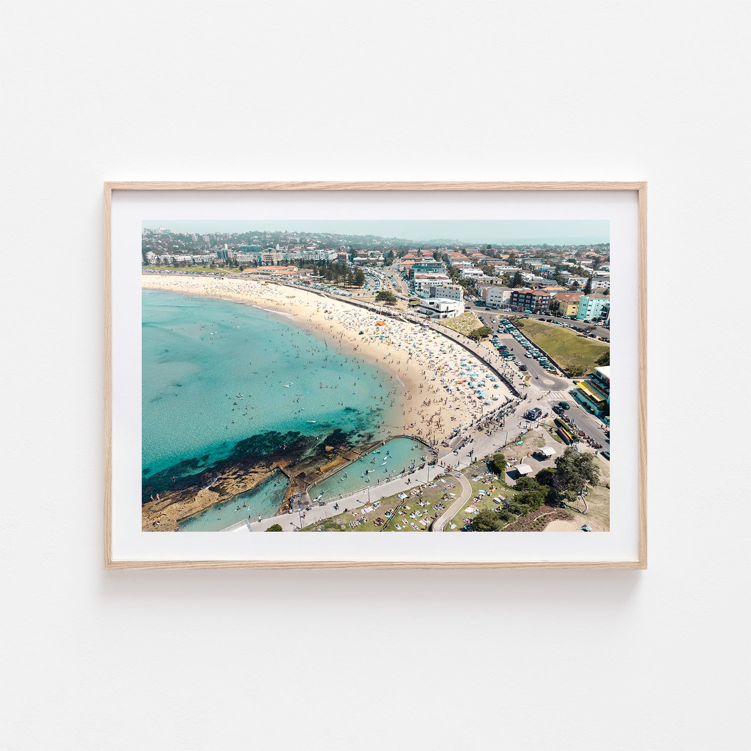 North Bondi Crowd Art Print