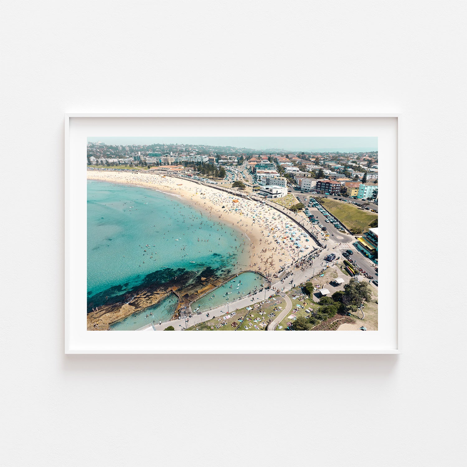 North Bondi Crowd Art Print