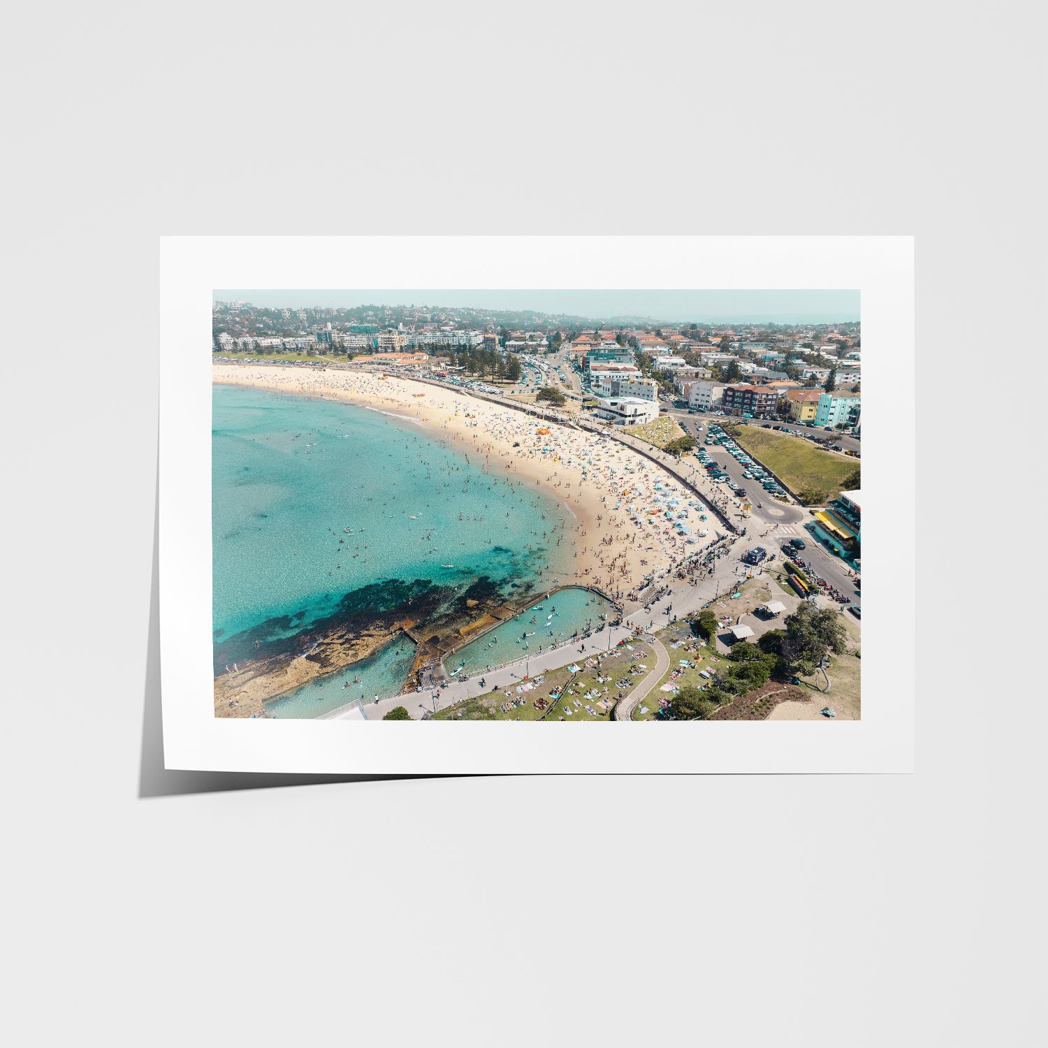 North Bondi Crowd Art Print