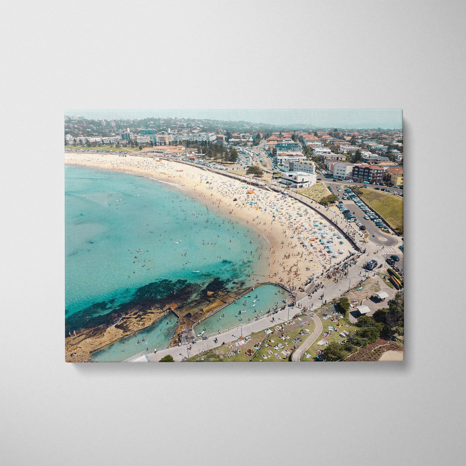 North Bondi Crowd Art Print