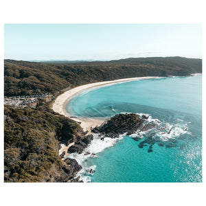 Number One Beach coastal landscape - unframed seascape photography wall art