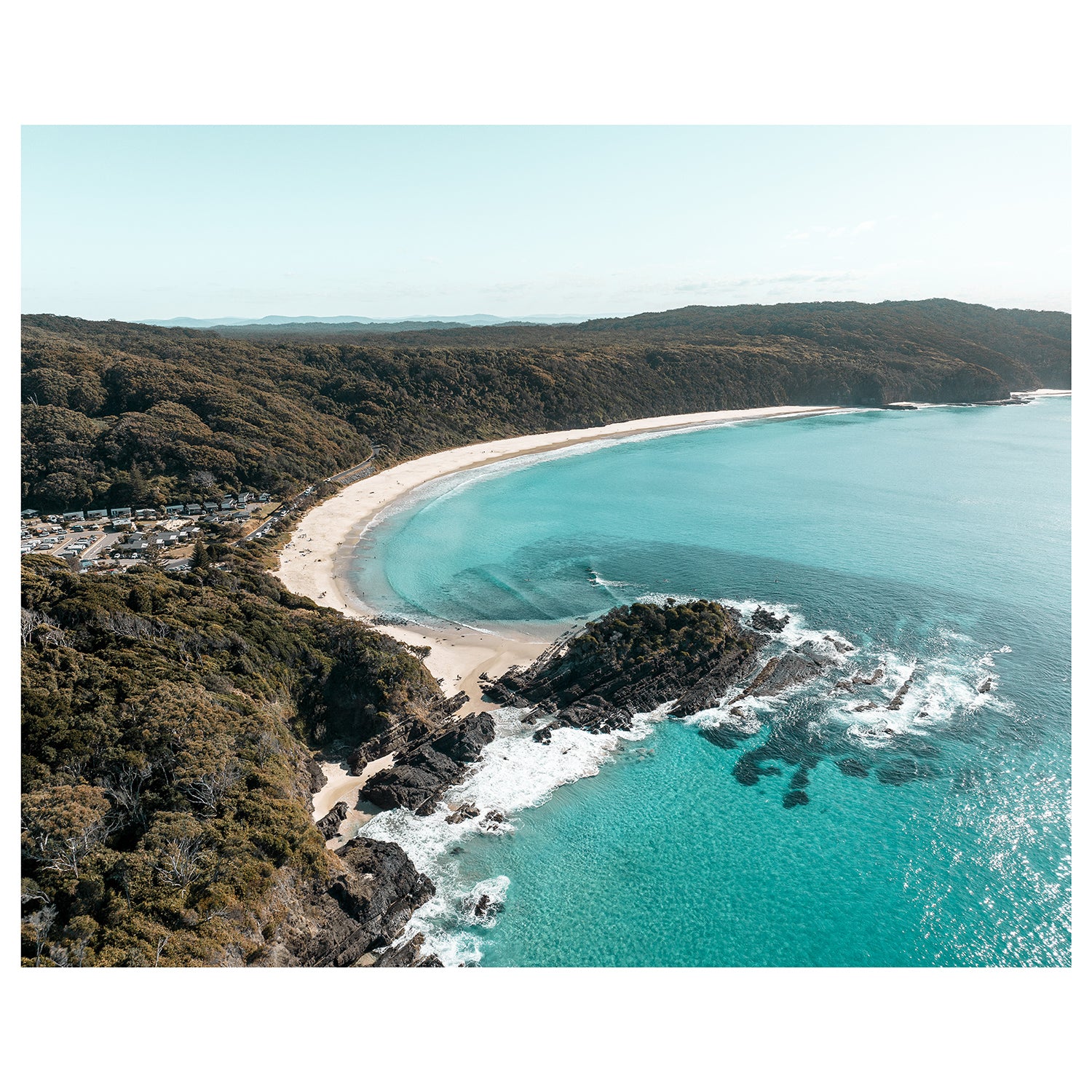 Number One Beach coastal landscape - unframed seascape photography wall art