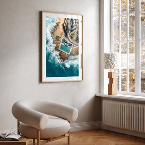 Ocean Pools of Newcastle Art Print