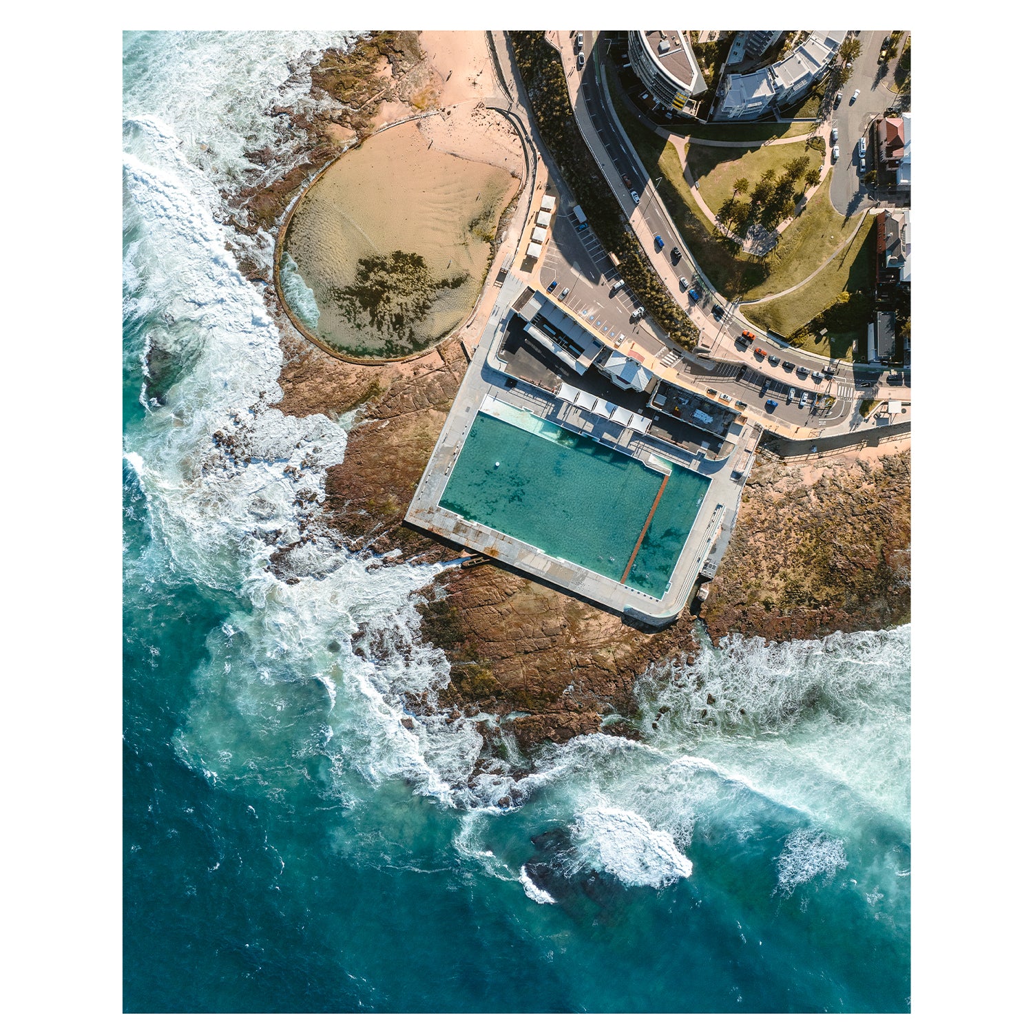 Ocean Pools of Newcastle Art Print
