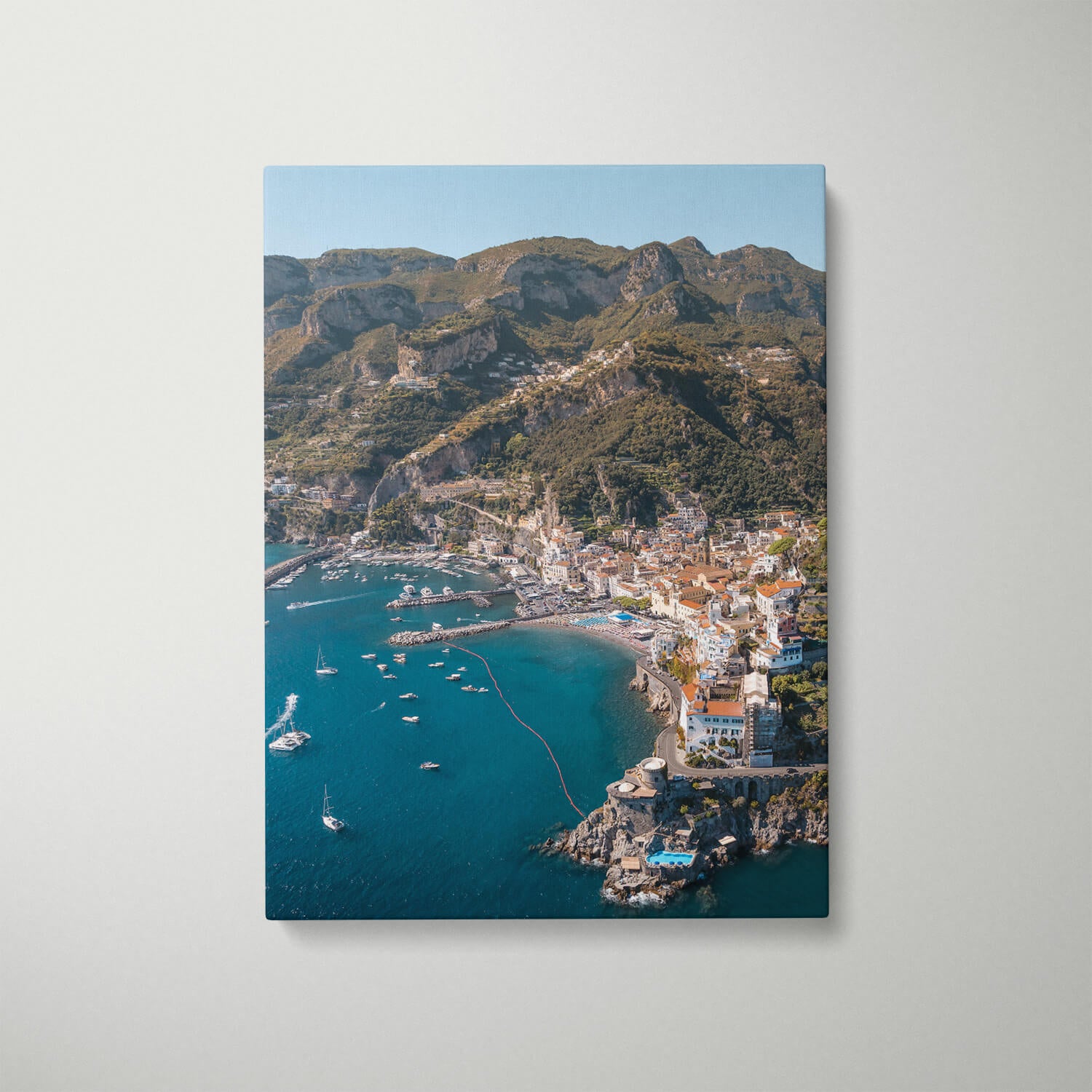 Overlooking Amalfi Art Print