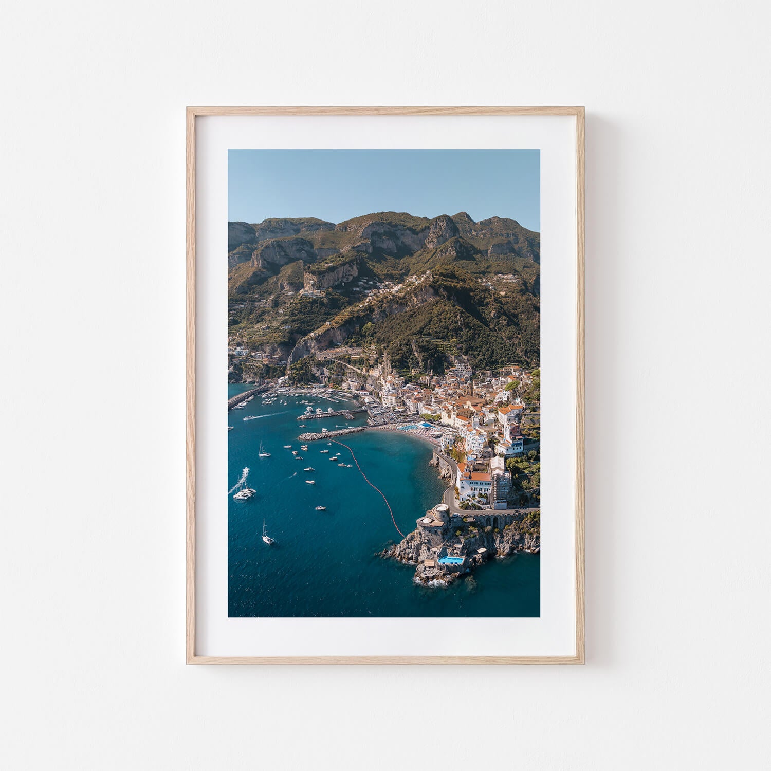 Overlooking Amalfi Art Print