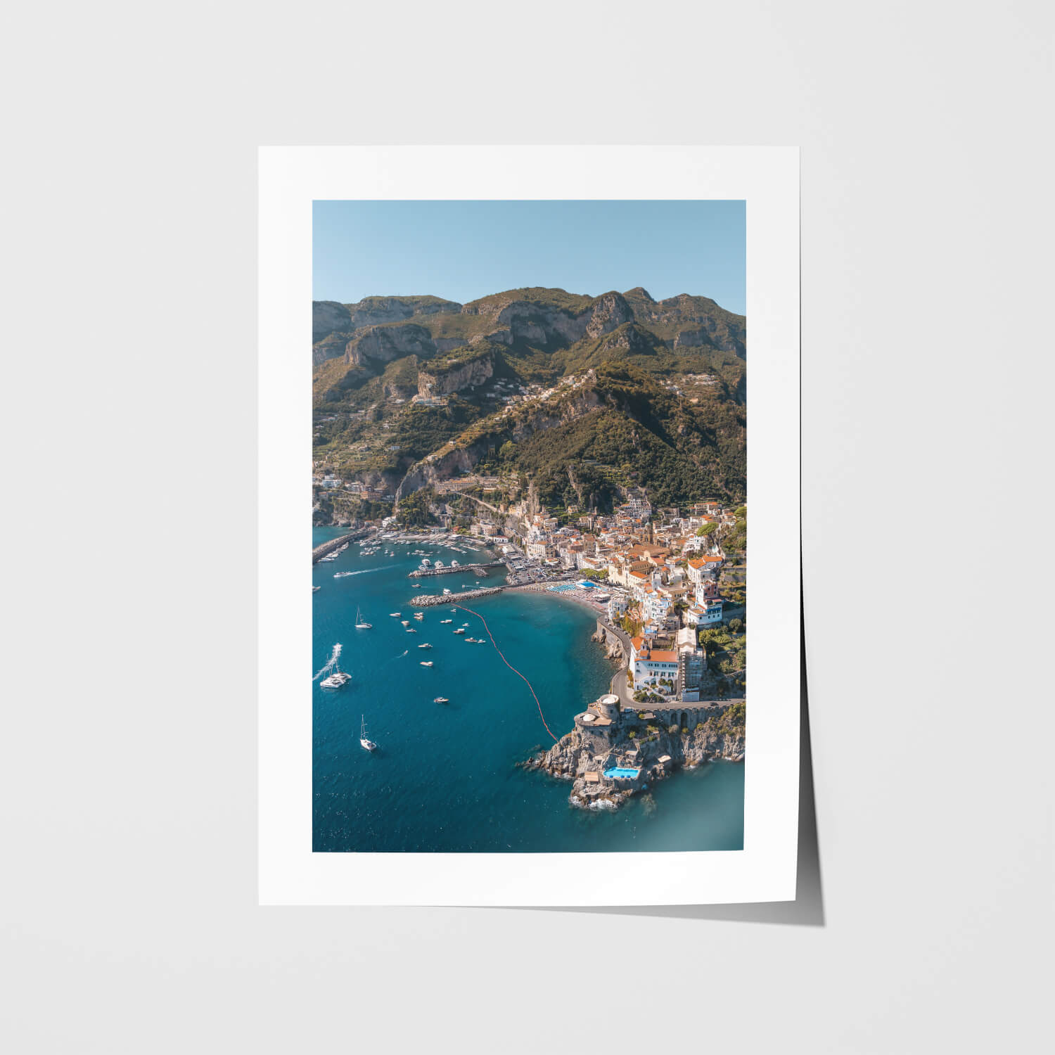 Overlooking Amalfi Art Print