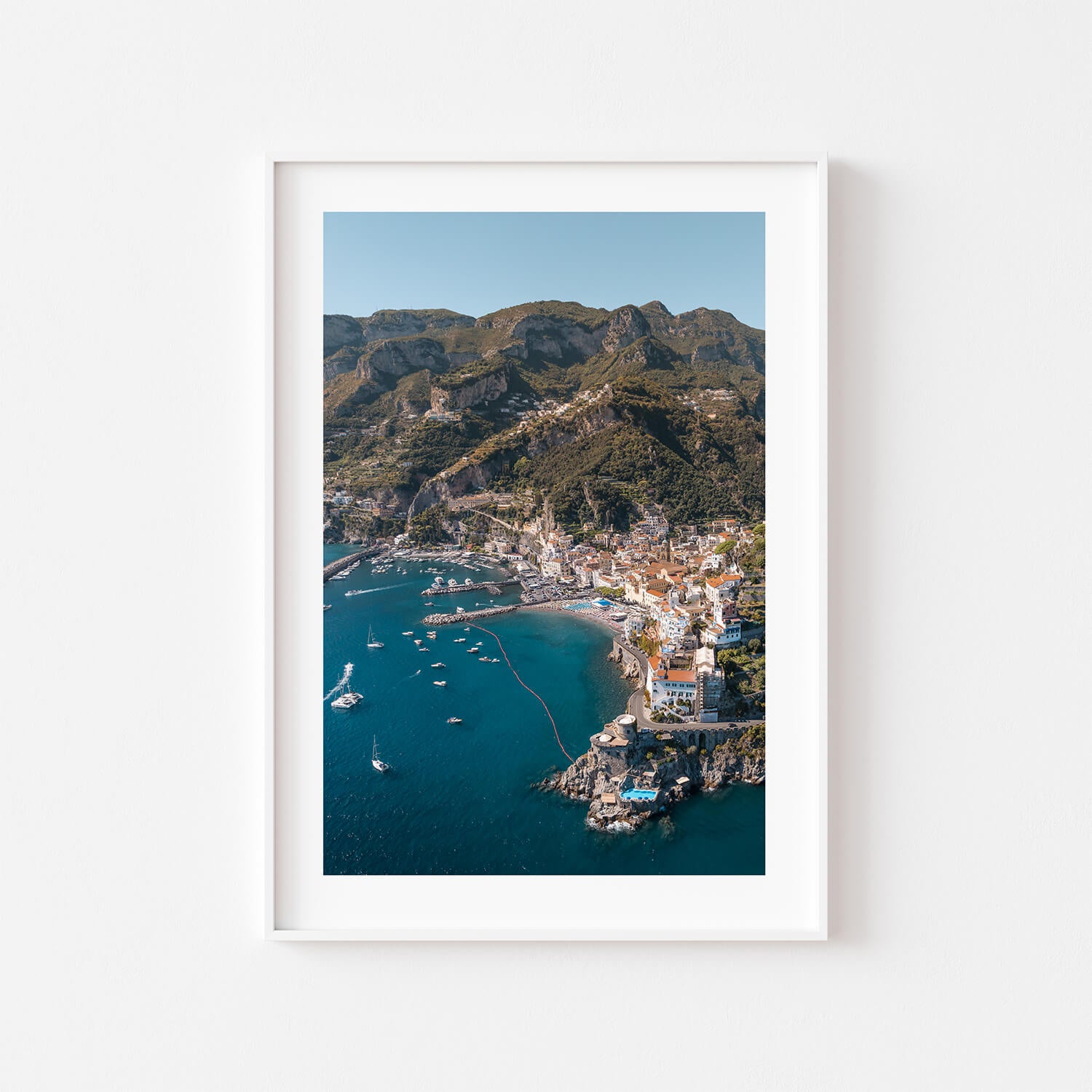 Overlooking Amalfi Art Print
