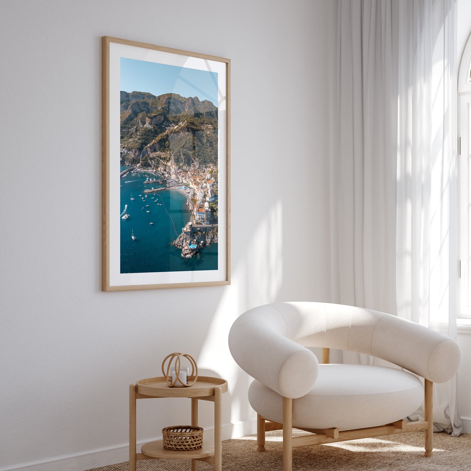 Overlooking Amalfi Art Print