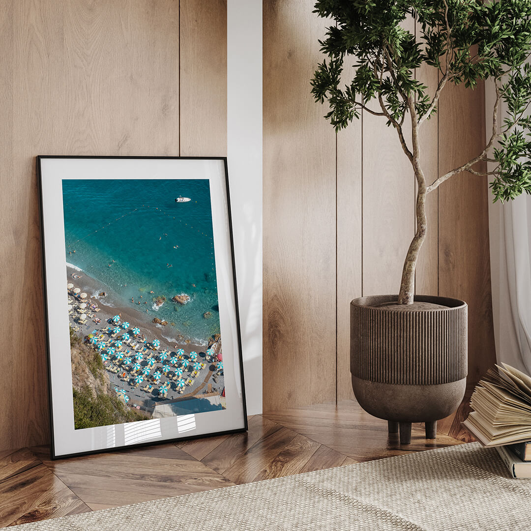 Parasols of Amalfi Art Print