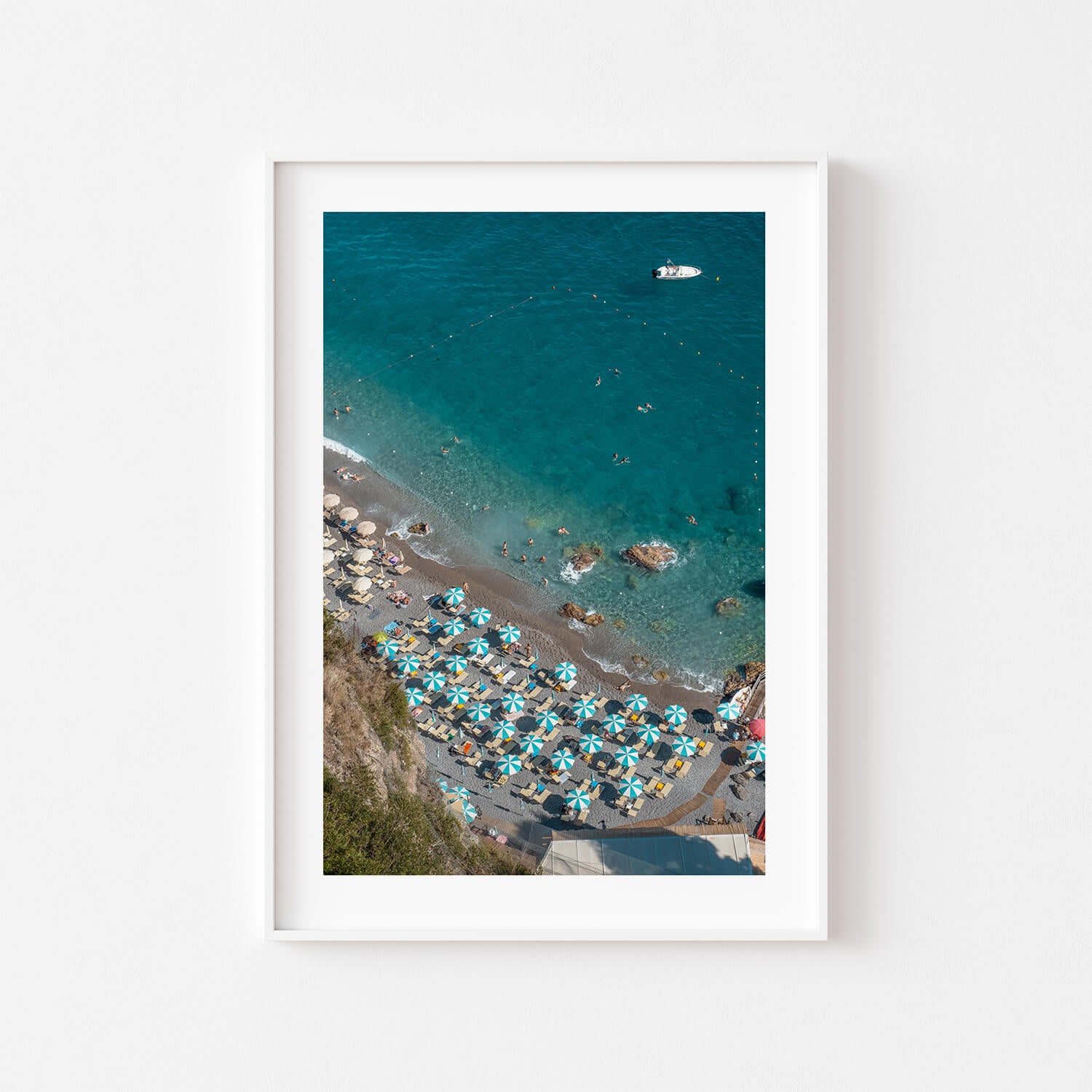 Parasols of Amalfi Art Print