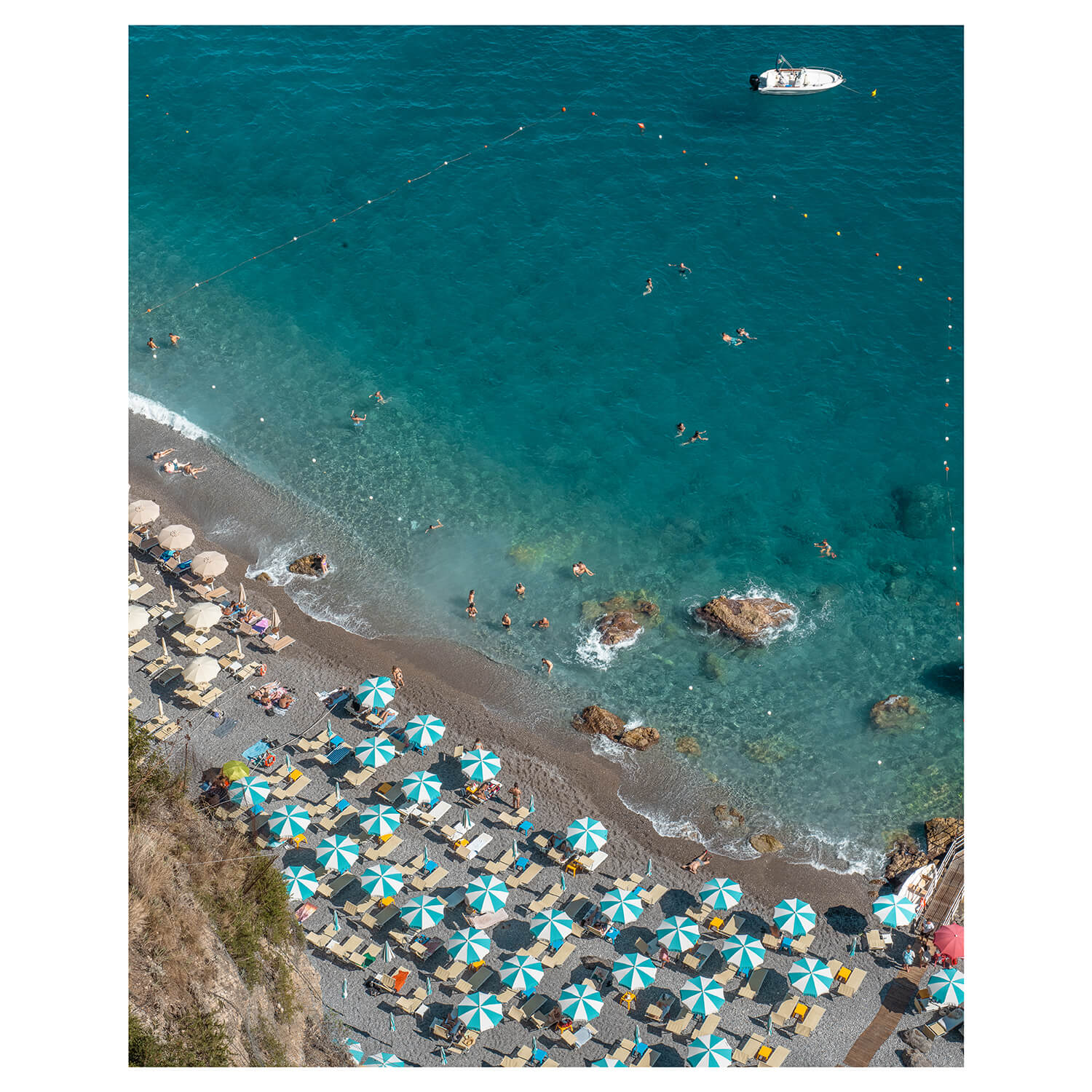 Parasols of Amalfi Art Print