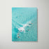 Party Wave surfers riding together in black frame - coastal surf lifestyle wall art