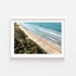 Pearl Beach coastal seascape in white frame - Australian beach wall art for modern homes
