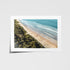 Pearl Beach coastal seascape in white frame - serene beach photography wall art