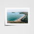 Pearl Beach coastal seascape in white frame - Australian beach photography wall art