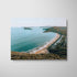 Pearl Beach coastal seascape in white frame - Australian beach wall art for modern homes