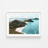Port Stephens coastal landscape in white frame - Australian seascape photography wall art