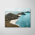 Port Stephens coastal landscape in white frame - Australian beach photography wall art