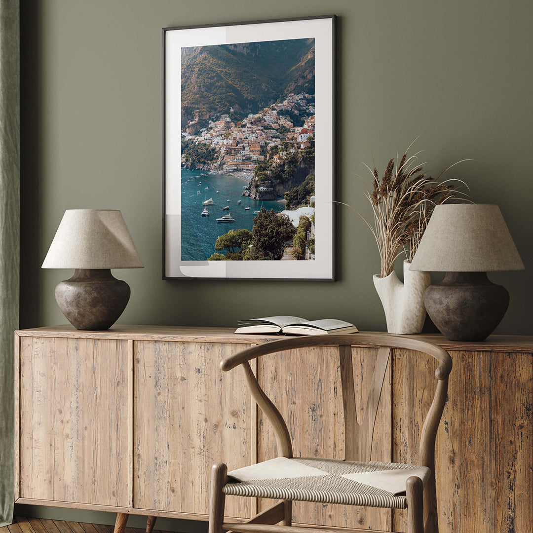 Positano in Bloom Art Print
