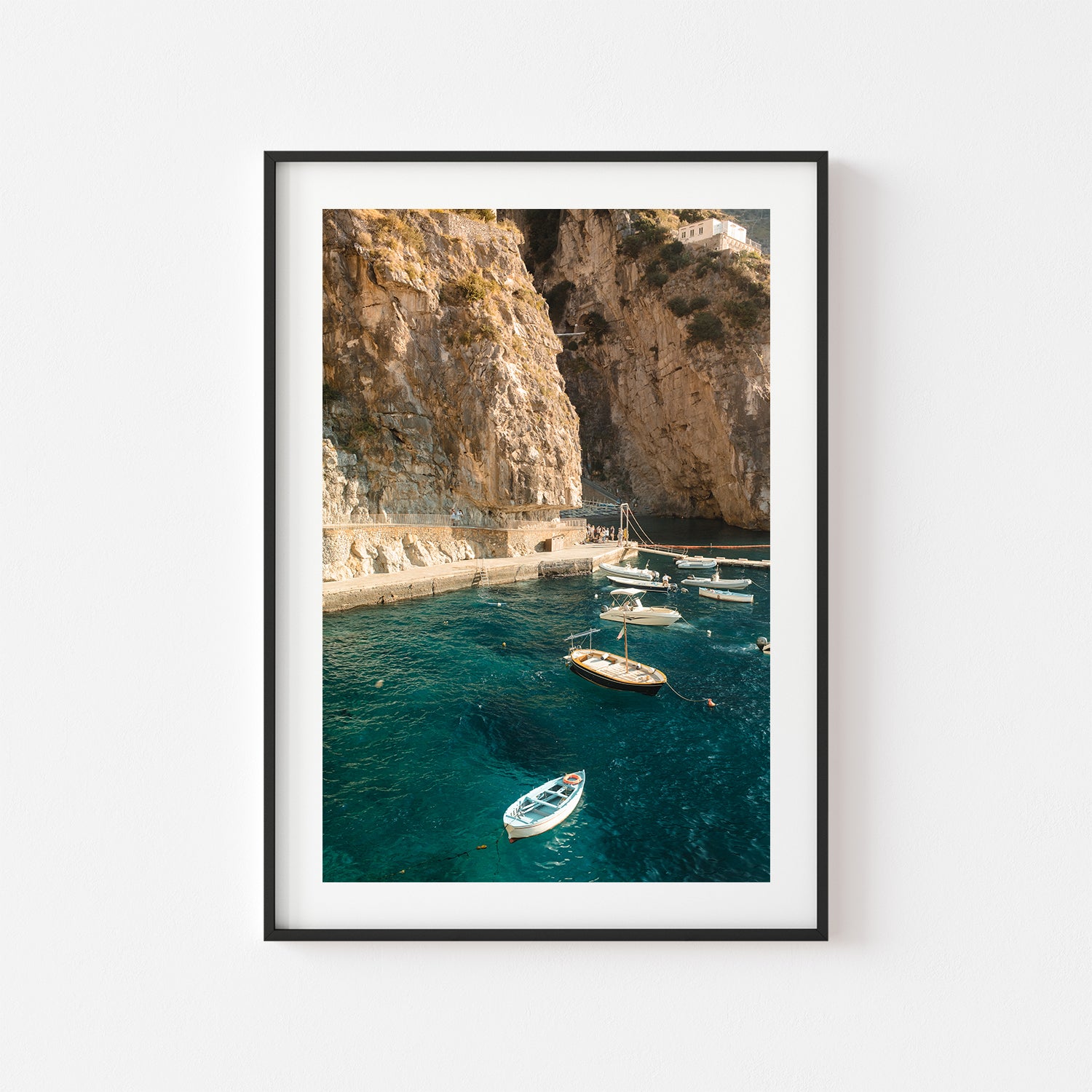 Praiano Boats Art Print