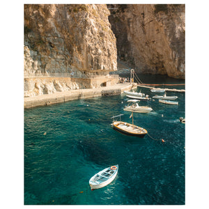 Praiano Boats Art Print