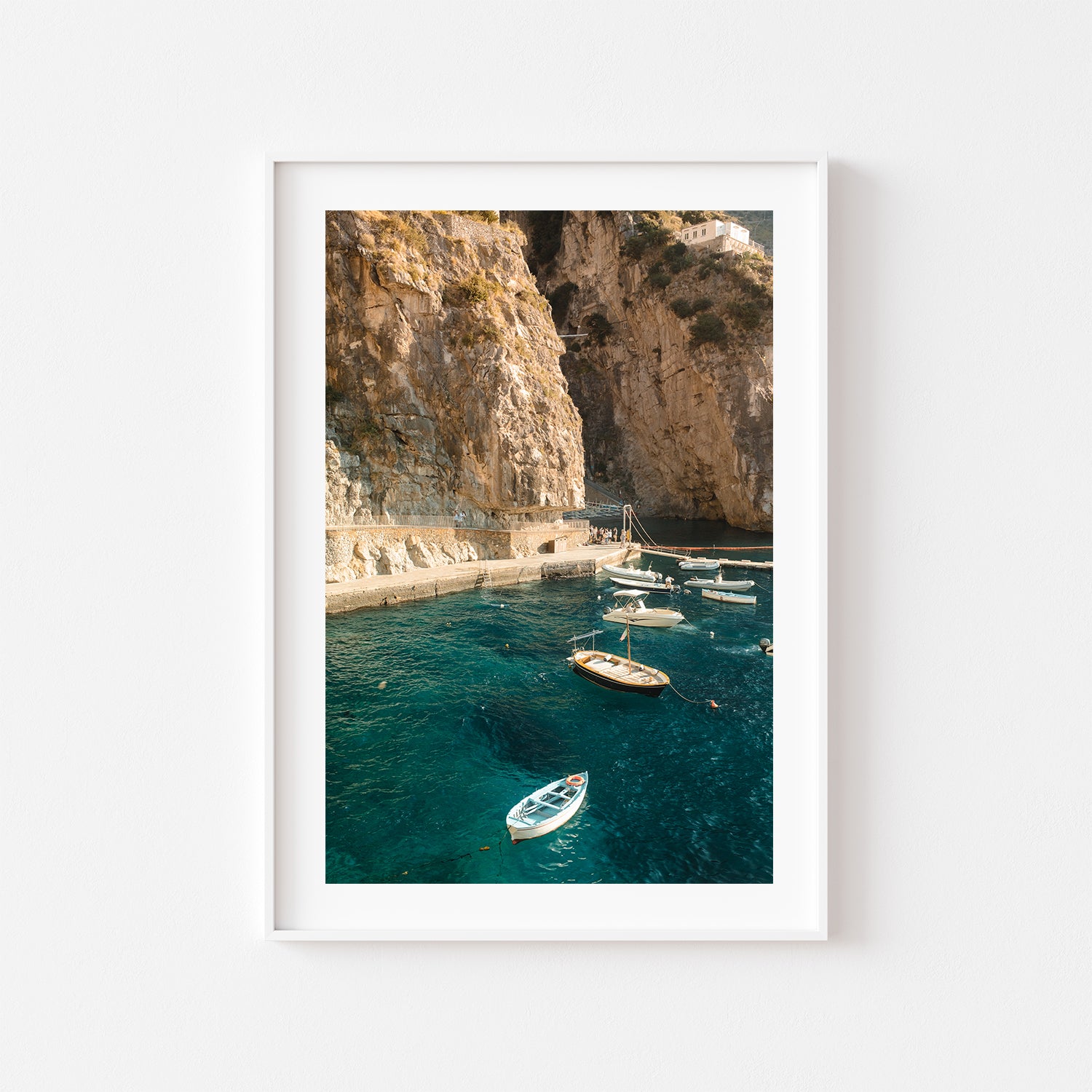 Praiano Boats Art Print