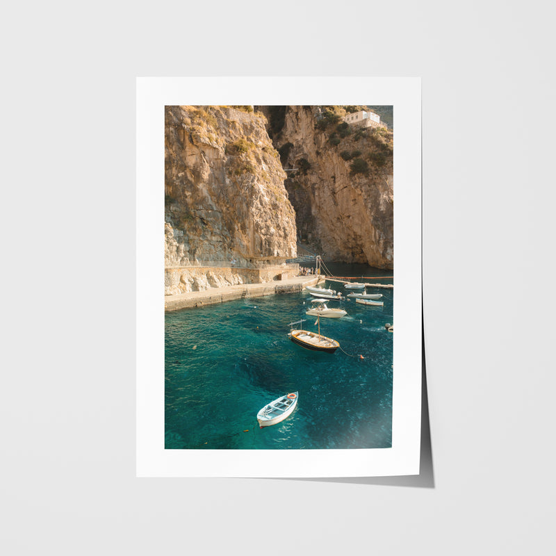 Praiano Boats Art Print