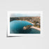 Swim O Clock aerial view of Balmoral Beach pools in black frame - coastal swimming wall