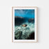 Reef Cruiser underwater marine scene in oak frame - Great Barrier Reef coastal wall art