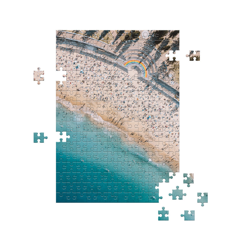 September coastal landscape 1000-piece puzzle - coastal wall art for modern beach homes