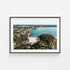 Shelly to Manly coastal seascape in black frame - beach landscape wall art for coastal