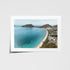 Shoal Bay coastal landscape in white frame - Port Stephens beach wall art