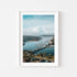 Spit Bridge coastal landscape in white frame - Sydney harbour photography wall art