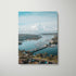 Spit Bridge panoramic view in white frame - Sydney harbour landscape wall art